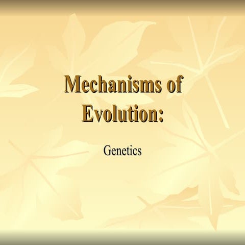 Molecular Genetics
