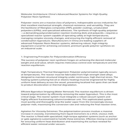 Molecular Architecture China's Advanced Reactor Systems for High ...