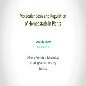 Molecular basis and regulation(175)