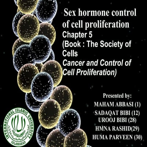 Sex hormone control of cell proliferationChapter 5(Book : The Society of Ce...