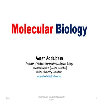 Molecular Biology 