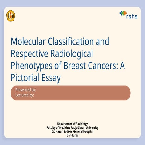 Molecular Classification and Radiological Phenotypes of Breast Cancer ...