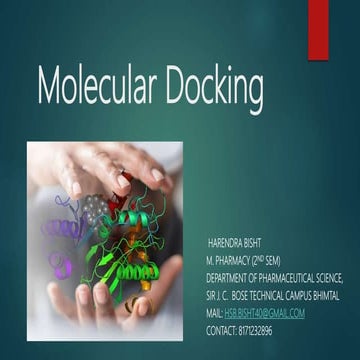 Molecular docking by harendra ...power point presentation