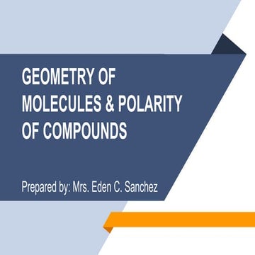 Molecular geometry