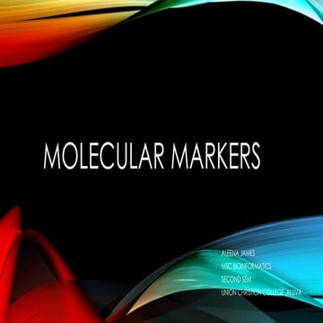 Molecular markers1.. in genomicssssspptx | PPTX