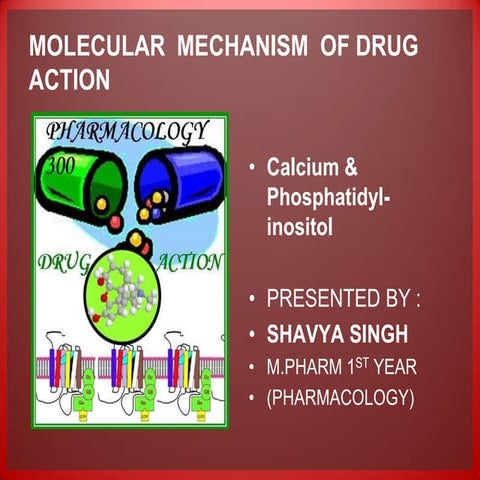 Molecular  mechanism  of drug  action