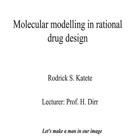 Molecular modeling in rational drug design