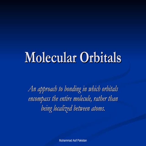 Molecular orbitals