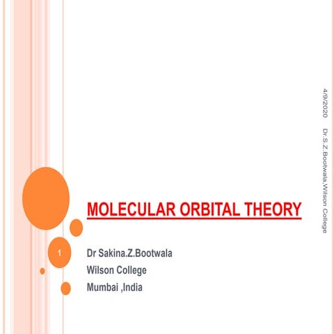 Molecular orbital theory