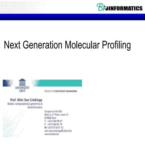 Molecular profiling 2012