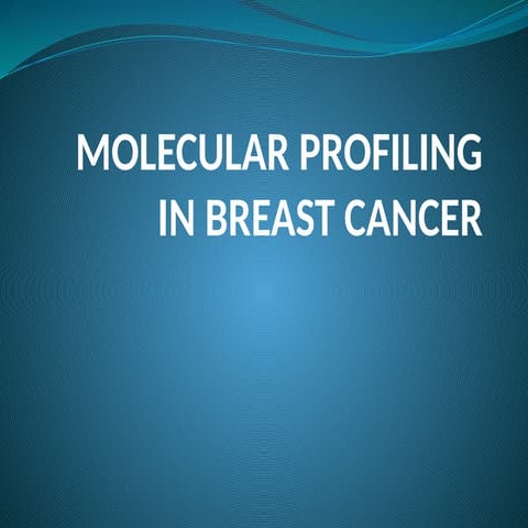 Molecular subtypes of breast cancer | PPTX