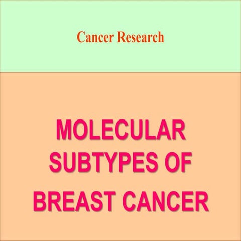 Molecular Subtypes of Breast Cancer