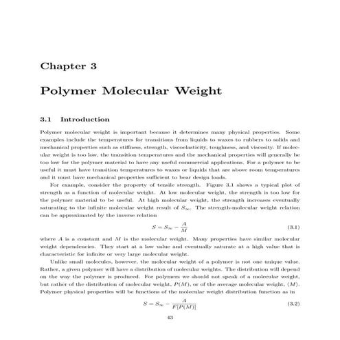 Molecular weight fundamentals | PDF