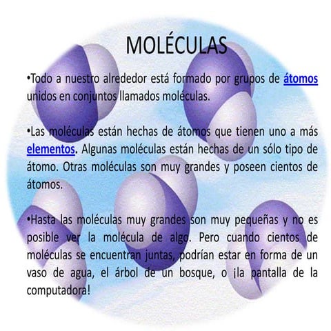 Moleculas | PPTX