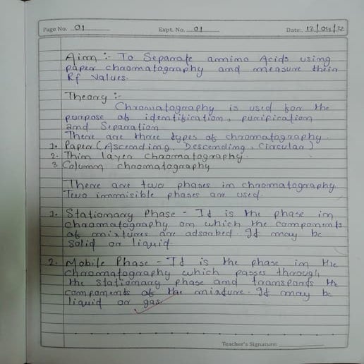 Molecules Of Life Bsc 2nd Semester Chemistry Practical