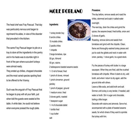 Mole de mexico | PPT