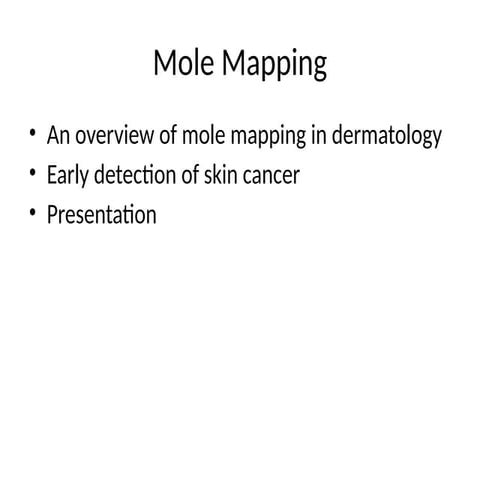 Comprehensive Guide to Mole Mapping for Early Skin Cancer Detection and ...