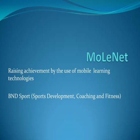MoLeNET EFC BND Sport presentation