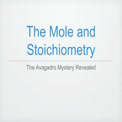 Stoichiometry PowerPoint