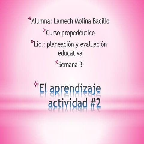 Molina lamech act 3