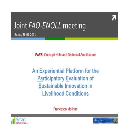 ENoLL FAO Workshop Francisco Molinari 2