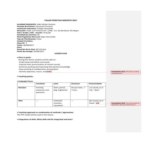 Moller Poulsen - Primary Lesson Plan 3