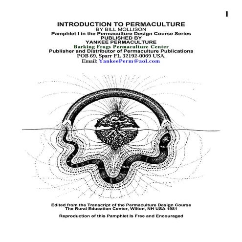 Mollison, bill   introduction to permaculture