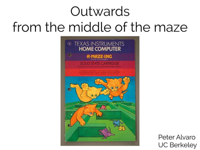 RICON keynote: outwards from the middle of the maze