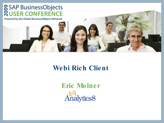 SAP BusinessObject's Webi Rich Client