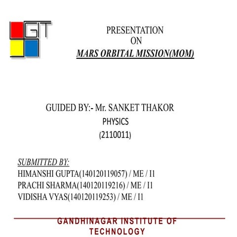 Mars Orbital Mission (MOM)