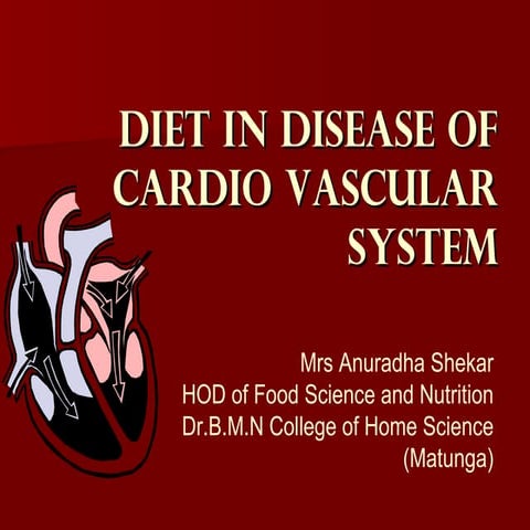 Diet in Cardiovascular disease