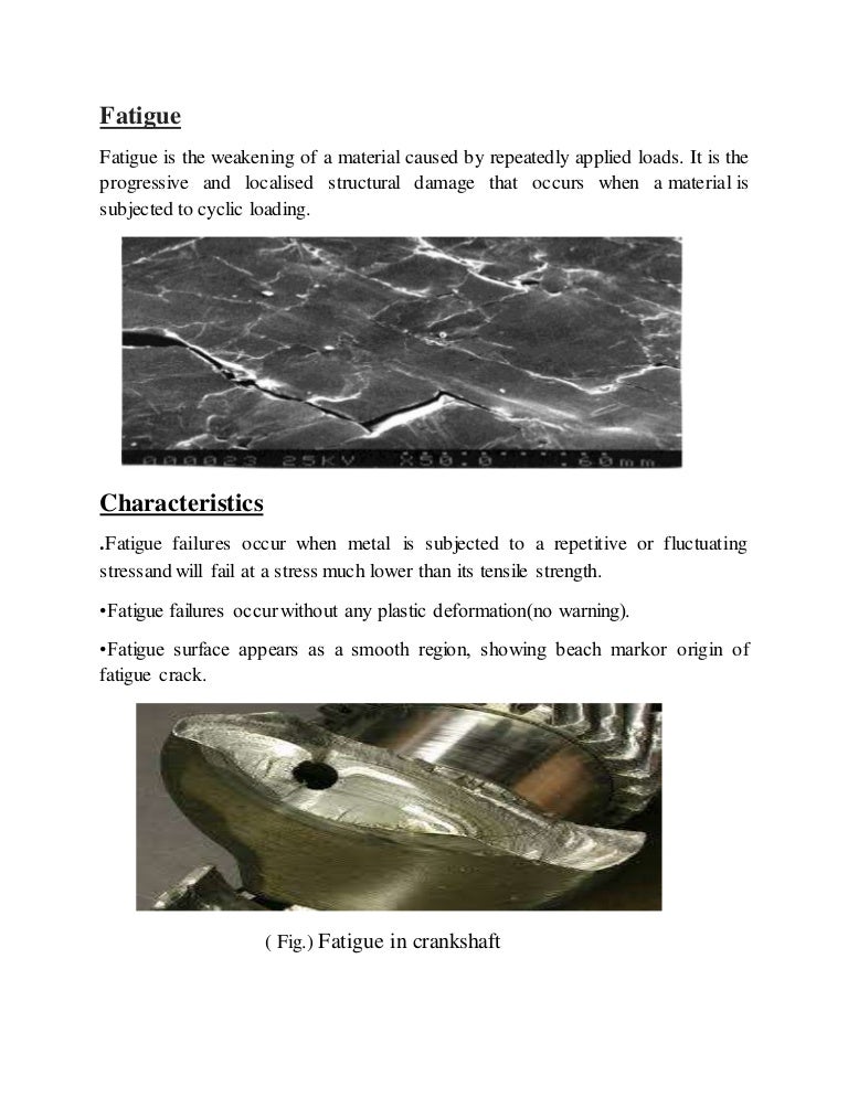 What is Fatigue in Mechanics Of Material