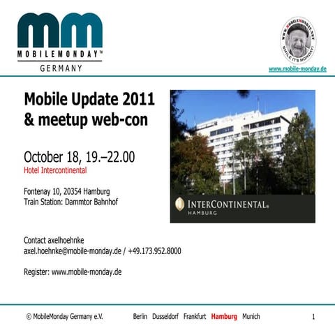MoMo Hamburg | Mobile Apps Update - Welcome Deck, 18.10.2011