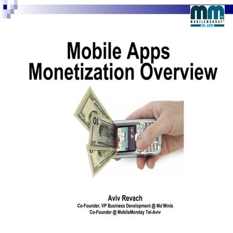 MoMoTLV Israel March 2010 - Aviv Revach - Mobile Apps Monetization Overview