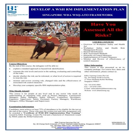 Mom Risk Assessment Training Course | PDF