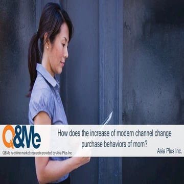 [Survey] Vietnam mom's shopping behavior change