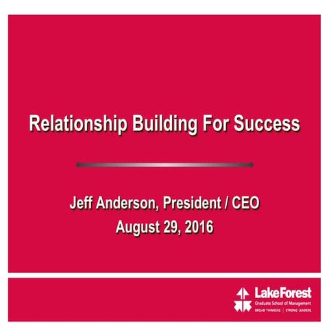 Relationship Building For Success