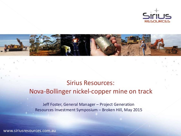 Sirius Resources Chart