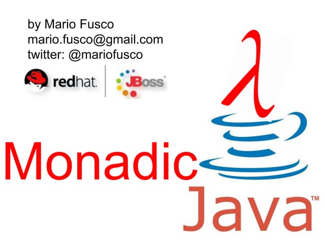 Monadic Java