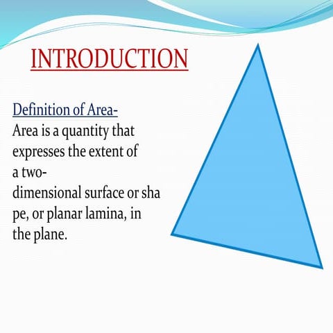 Area of triangle | PPTX | Geography | Science