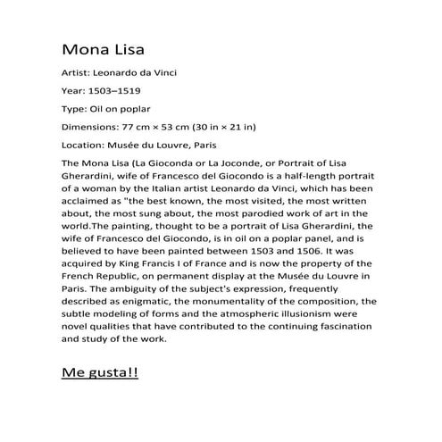 Mona lisa