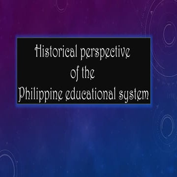 the history of the Philippines education (teaching profession) | PPT