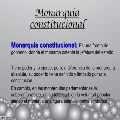 Monarquía constitucional | PPT