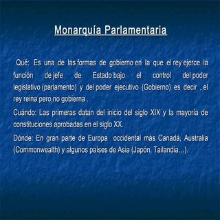 Monarquia parlamentaria