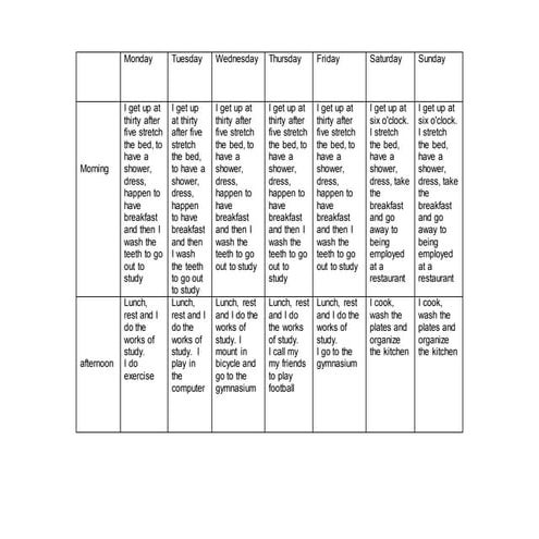 Daily routines | PPT