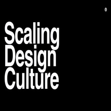 Scaling Design Culture (Meredith Black at DesignOps Summit 2017)