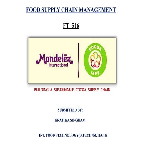 Mondlez international  cocoa life