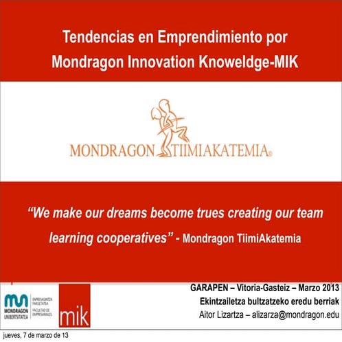 Update en Empredimiento