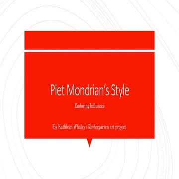 Mondrian Enduring Influence | PPTX