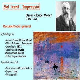 Monet: Sol ixent. Impressió